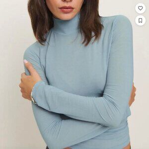 Reformation Nell Knit Turtleneck Top